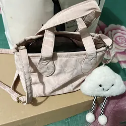 tui xach nu thoi trang mau den va hong 1042885