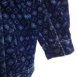 Áo khoác denim FLOCKED DENIM TRUCKER của SUPREME - Hàng hiệu Authentic 888215