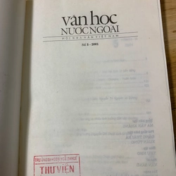 Tạp Chí Văn Học Nước Ngoài - Số 5 2001 538893