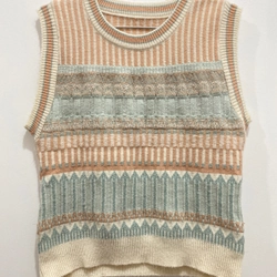 MỚI 98%***ÁO LEN GILE FREESIZE HỒNG PASTEL + HOẠ TIẾT