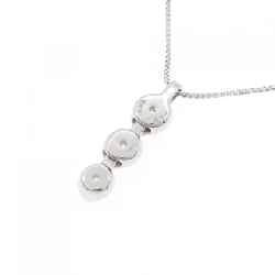 K18WG Dây chuyền kim cương ba viên 0.50CT - Hàng hiệu Chính hãng 860240