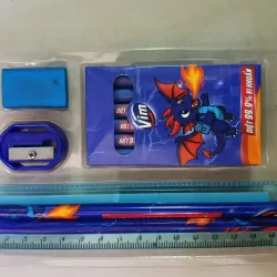 [Bộ dụng cụ học tập Vim] Thước kẻ - bút chì - tẩy - gọt bút chì - bút màu sáp  996188