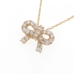 K18PG Dây chuyền kim cương hình ruy băng 0.30CT - Hàng hiệu Chính hãng 865627