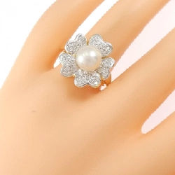 Nhẫn ngọc trai Akoya 8mm K18YG/K18WG - Hàng hiệu Chính hãng 847265