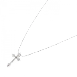 K18WG/750WG Dây chuyền kim cương chéo 0.20CT - Hàng hiệu Chính hãng 857968