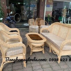 Bàn ghế sofa mây mắt cáo 446486
