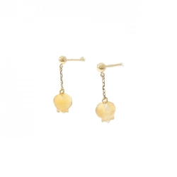 K18YG Citrine Bông tai - Hàng hiệu Chính hãng 868690