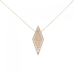 K18PG 2WAY Dây chuyền kim cương 0.60CT - Hàng hiệu Chính hãng