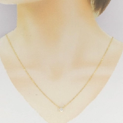 K18YG Solitaire Dây chuyền kim cương 0.43CT - Hàng hiệu Chính hãng 864469