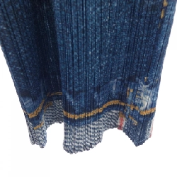 Pleats Please 2018 In chuyển denim PP81-JF694 7573022 Quần 646749