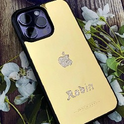 Ốp Lưng IPhone Mạ Vàng Đính Kim 9274