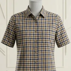 Áo sơ mi tay ngắn caro