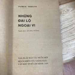 Những Đại Lộ Ngoại Vi - Patrick Modiano - Bản In Đầu 1046063