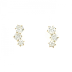 K18YG Bông tai kim cương 0.70CT - Hàng hiệu Chính hãng