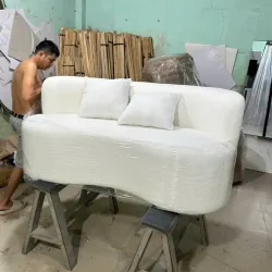 Cần Bán Bộ Bàn Ghế Sofa Trắng Còn Mới 99% Màu Trắng KT 1,8m 573552