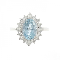 Nhẫn Aquamarine PT900 1.41CT - Hàng hiệu Authentic 846602