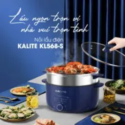 Nồi lẩu hấp KALITE KL568-S, màu xanh, mới 100%, hàng chính hãng 698527