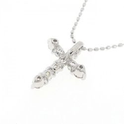 K18WG Dây chuyền kim cương chéo 0.30CT - Hàng hiệu chính hãng 861296