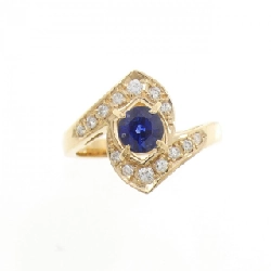 Nhẫn Sapphire K18YG 0.80CT - Hàng hiệu Chính hãng 850808
