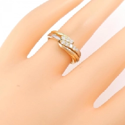 Nhẫn kim cương K18YG/PT/K18PG 0.18CT 673156