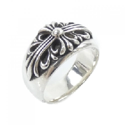 Nhẫn hoa văn CHROME HEARTS FLORAL CROSS 207009009SLV - Hàng hiệu Chính hãng