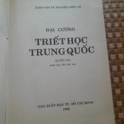 ĐẠI CƯƠNG TRIẾT HỌC TRUNG QUỐC 762409