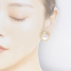 K18YG Mabe Pearl Bông tai - Hàng hiệu Chính hãng 873345
