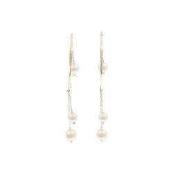 Bông tai ngọc trai Akoya - Hàng hiệu Authentic