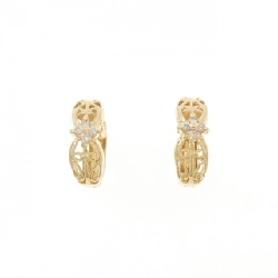 K18YG Bông tai kim cương 0.06CT - Hàng hiệu Chính hãng