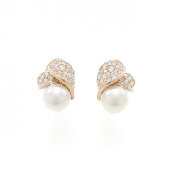 Mikimoto Le Petal Plus Vendôme Hồng Bích Bông Tai 7.7mm - Hàng hiệu Chính hãng