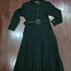  váy sơ mi thân dài xếp ly, k nhăn 977716