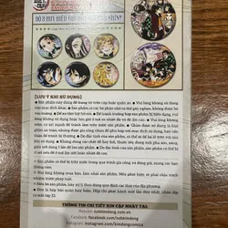 Thanh gươm diệt quỷ - Bộ huy hiệu tặng kèm bản đặc biệt tập 22 ( 18) 713242