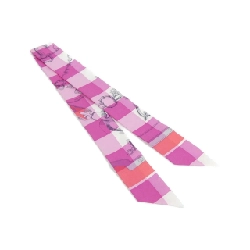 Khăn quàng cổ Hermès MORS ET GOURMETTES VICHY Twilly 063206S