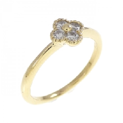 Nhẫn kim cương hoa K18YG 0.17CT - Hàng hiệu Authentic