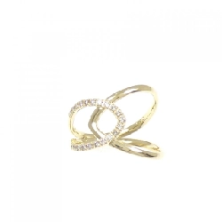 Nhẫn kim cương K18YG 0.10CT - Hàng hiệu Chính hãng 859069