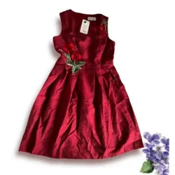 Đầm xòe gấm thêu hoa 709185