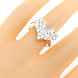 Nhẫn kim cương pavé hình trái tim K18PG/K18WG 1.50CT 667147