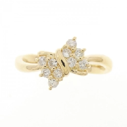 Nhẫn kim cương K18YG hình ruy băng 0.20CT 671001