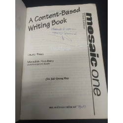 A content based grammar - Mosaic one 2001 mới 60% ố vàng có viết HCM2504 chuyên môn ngoại ngữ 913994