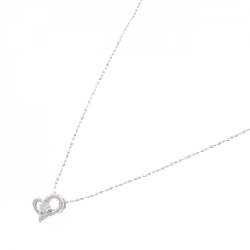 K18WG Dây chuyền kim cương hình trái tim 0.07CT - Hàng hiệu chính hãng 859283