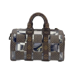 Túi xách Boston Louis Vuitton Monogram Chess Keepall Bandoulière 25cm M20872 - Hàng hiệu Chính hãng 803776