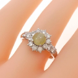 Nhẫn PT900 Chrysoberyl Cat's Eye 0.97CT - Hàng hiệu Chính hãng 850487