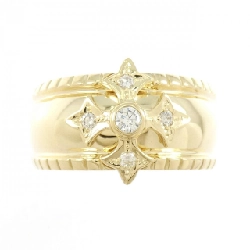 【Sản phẩm mới】Nhẫn kim cương K18YG hình chữ thập 0.20CT 665730