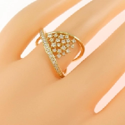 Nhẫn kim cương K18YG 0.38CT 668594