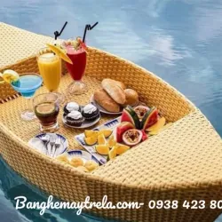 Khay nổi hồ bơi nhựa giả mây 722901