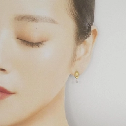 K18YG Bông tai kim cương 0.20CT - Hàng hiệu Chính hãng 873662