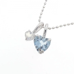 K18WG 2WAY Aquamarine Necklace - Hàng hiệu Authentic 859405