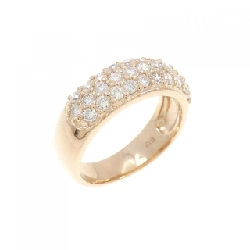 Nhẫn hồng ngọc K18PG đính kim cương 0.50CT