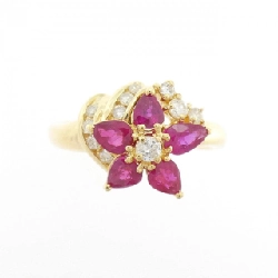 Nhẫn Ruby Hoa K18YG 1.15CT - Hàng hiệu Chính hãng 854670