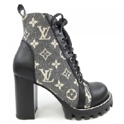 Giày boot LOUIS VUITTON Monogram Denim - Hàng hiệu Authentic